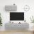Set de dulapuri TV, 3 piese, gri beton, lemn prelucrat GartenMobel Dekor