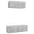 Set de dulapuri TV, 2 piese, gri beton, lemn prelucrat GartenMobel Dekor