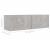 Set de dulapuri TV, 2 piese, gri beton, lemn prelucrat GartenMobel Dekor