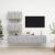 Set de dulapuri TV, 4 piese, gri beton, lemn prelucrat GartenMobel Dekor