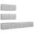 Set de dulapuri TV, 4 piese, gri beton, lemn prelucrat GartenMobel Dekor