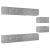 Set de dulapuri TV, 8 piese, gri beton, lemn prelucrat GartenMobel Dekor