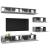 Set de dulapuri TV, 6 piese, gri beton, lemn prelucrat GartenMobel Dekor