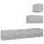 Set de dulapuri TV, 4 piese, gri beton, lemn prelucrat GartenMobel Dekor