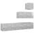 Set de dulapuri TV, 4 piese, gri beton, lemn prelucrat GartenMobel Dekor