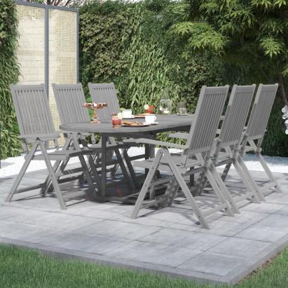 Set mobilier de grădină, 7 piese, lemn masiv de acacia GartenMobel Dekor