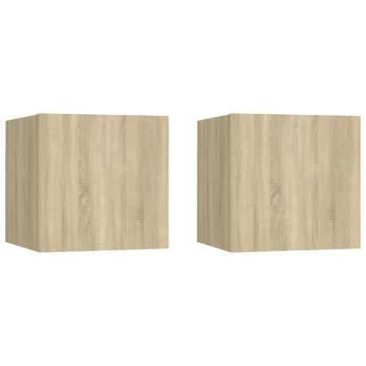 Noptiere, 2 buc., stejar Sonoma, 30,5x30x30cm, lemn prelucrat GartenMobel Dekor