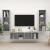 Set de dulapuri TV, 3 piese, gri beton, lemn prelucrat GartenMobel Dekor