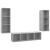 Set de dulapuri TV, 3 piese, gri beton, lemn prelucrat GartenMobel Dekor