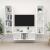 Set de dulapuri TV, 3 piese, alb, lemn prelucrat GartenMobel Dekor