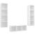 Set de dulapuri TV, 3 piese, alb, lemn prelucrat GartenMobel Dekor