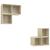 Set de dulapuri TV, 4 piese, stejar sonoma, lemn prelucrat GartenMobel Dekor