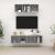 Set de dulapuri TV, 2 piese, gri beton, lemn prelucrat GartenMobel Dekor