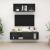 Set de dulapuri TV, 2 piese, gri extralucios, lemn prelucrat GartenMobel Dekor