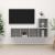 Set de dulapuri TV, 2 piese, gri beton, lemn prelucrat GartenMobel Dekor