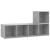 Set de dulapuri TV, 2 piese, gri beton, lemn prelucrat GartenMobel Dekor