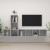 Set de dulapuri TV, 3 piese, gri beton, lemn prelucrat GartenMobel Dekor