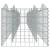Strat înălțat cu gabion arcuit, 600x50x50 cm, fier galvanizat GartenMobel Dekor
