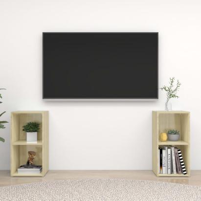 Dulapuri TV 2 buc., stejar Sonoma,72x35x36,5 cm, lemn prelucrat GartenMobel Dekor