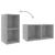 Dulapuri TV 2 buc gri beton, 72x35x36,5 cm lemn prelucrat GartenMobel Dekor