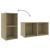 Dulapuri TV 2 buc., stejar Sonoma,72x35x36,5 cm, lemn prelucrat GartenMobel Dekor