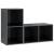 Dulapuri TV 2 buc gri extralucios 72x35x36,5 cm lemn prelucrat GartenMobel Dekor
