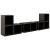 Set de dulapuri TV, 6 piese, gri extralucios, lemn prelucrat GartenMobel Dekor