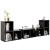 Set de dulapuri TV, 6 piese, gri extralucios, lemn prelucrat GartenMobel Dekor
