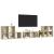 Set de dulapuri TV, 8 piese, stejar sonoma, lemn prelucrat GartenMobel Dekor