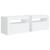 Noptiere cu LED-uri, 2 buc., alb, 60x35x40 cm GartenMobel Dekor