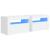 Noptiere cu LED-uri, 2 buc., alb, 60x35x40 cm GartenMobel Dekor