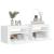 Noptiere cu LED-uri, 2 buc., alb, 60x35x40 cm GartenMobel Dekor
