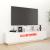 Comodă TV cu lumini LED, alb, 180x35x40 cm GartenMobel Dekor