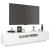 Comodă TV cu lumini LED, alb, 180x35x40 cm GartenMobel Dekor