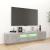 Comodă TV cu lumini LED, gri beton, 180x35x40 cm GartenMobel Dekor