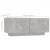 Comodă TV cu lumini LED, gri beton, 180x35x40 cm GartenMobel Dekor