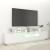 Comodă TV cu lumini LED, alb, 200x35x40cm GartenMobel Dekor