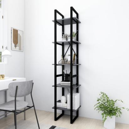 Bibliotecă cu 5 rafturi, alb, 40x30x175 cm, lemn prelucrat GartenMobel Dekor