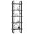 Bibliotecă cu 5 rafturi, gri, 60x30x175 cm, lemn prelucrat GartenMobel Dekor