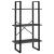 Bibliotecă cu 5 rafturi, gri, 60x30x175 cm, lemn prelucrat GartenMobel Dekor