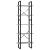 Bibliotecă cu 5 rafturi gri beton, 40x30x175 cm, lemn prelucrat GartenMobel Dekor