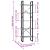 Bibliotecă cu 5 rafturi gri beton, 40x30x175 cm, lemn prelucrat GartenMobel Dekor