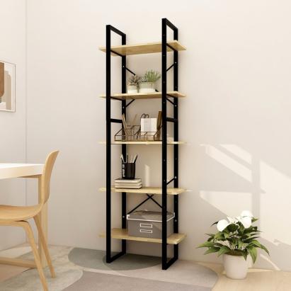 Bibliotecă cu 5 rafturi, 60x30x175 cm, lemn masiv de pin GartenMobel Dekor