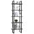 Bibliotecă cu 5 rafturi, gri, 60x30x175 cm, lemn de pin GartenMobel Dekor