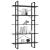 Bibliotecă cu 5 rafturi, gri, 100x30x175 cm, lemn prelucrat GartenMobel Dekor