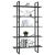 Bibliotecă cu 5 rafturi, gri, 100x30x175 cm, lemn masiv de pin GartenMobel Dekor