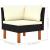Set mobilier grădină, 6 piese, negru, poliratan/lemn eucalipt GartenMobel Dekor