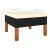 Set mobilier grădină, 6 piese, negru, poliratan/lemn eucalipt GartenMobel Dekor
