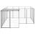 Padoc pentru câini, argintiu, 6,05 m², oțel GartenMobel Dekor