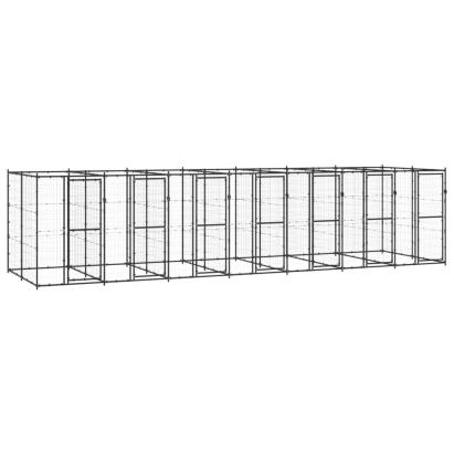 Padoc pentru câini de exterior, 16,94 m², oțel GartenMobel Dekor